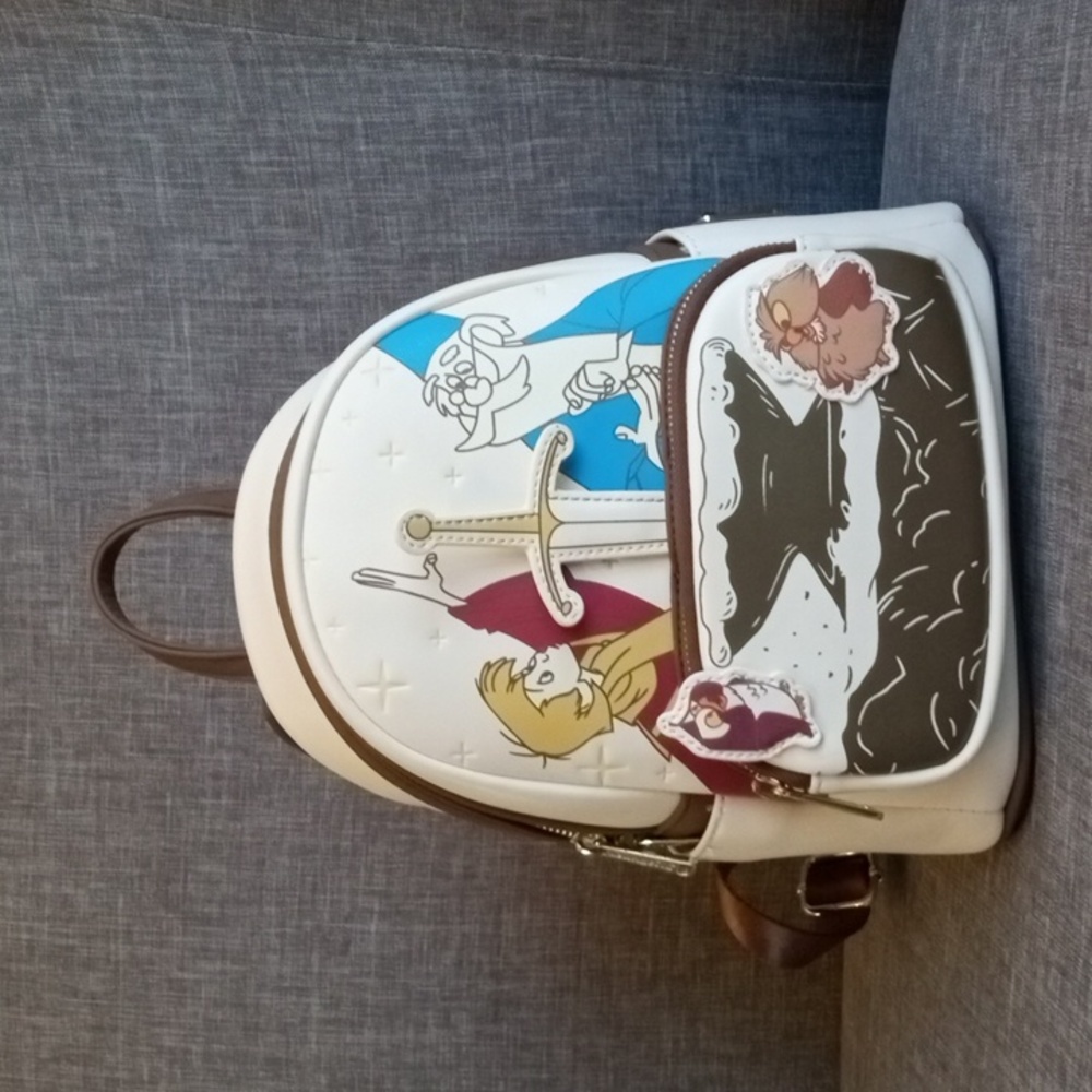 Loungefly Disney The Sword in the Stone Arthur & Merlin Mini Backpack